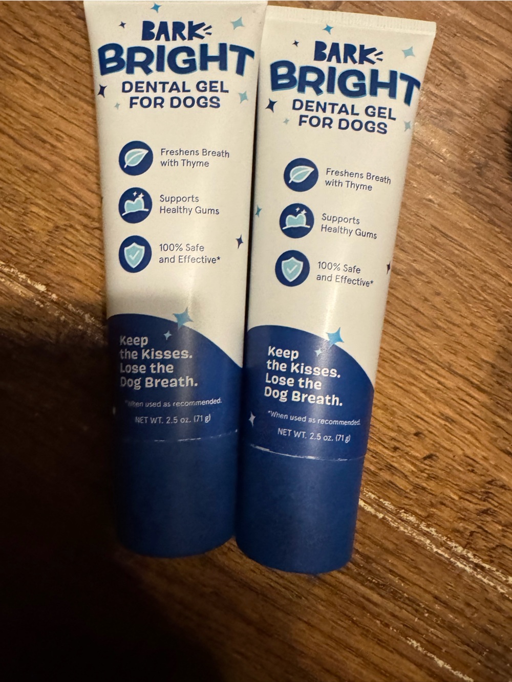 2 BARK BRIGHT Dental Gel for Dogs Freshens Breath NEW dog toothpaste Bark Dental